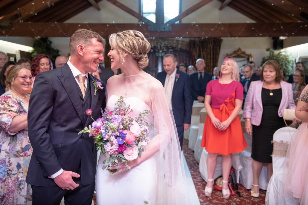 Michelle & Peter Wedding ceremony at The Royal Arms in Sutton Cheney