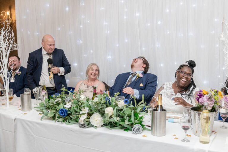 Natural wedding photography Warwickshire capturing candid guest reactions