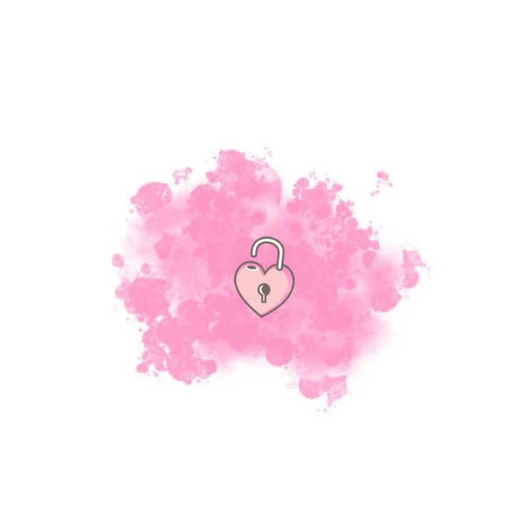 Pink heart-shaped padlock on a pink splash background – visual symbol of data privacy and protection by LB Photography